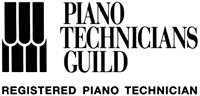 Logo indicating: Registered Piano Technician